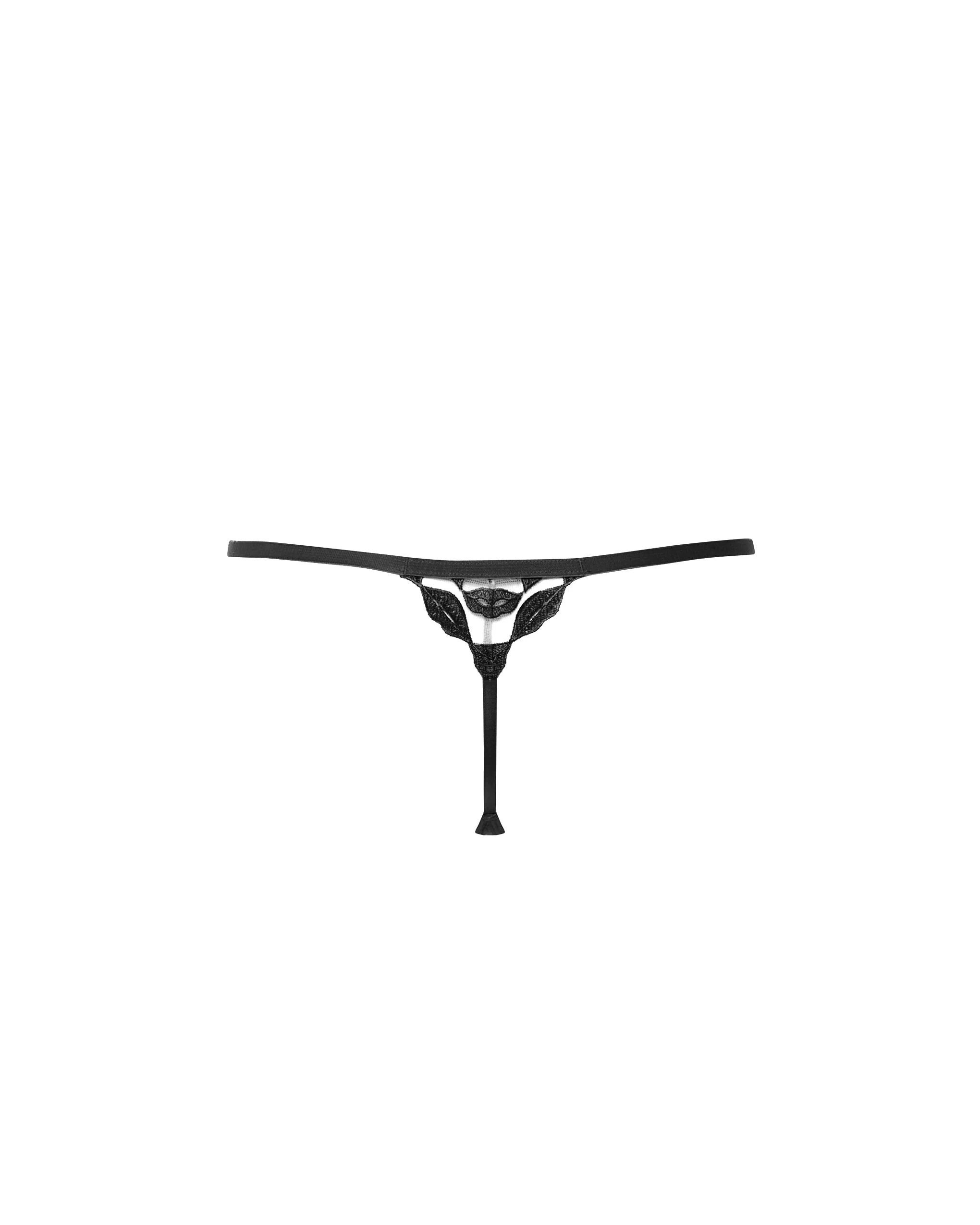 Marian Embroidered Thong Black - Image 6
