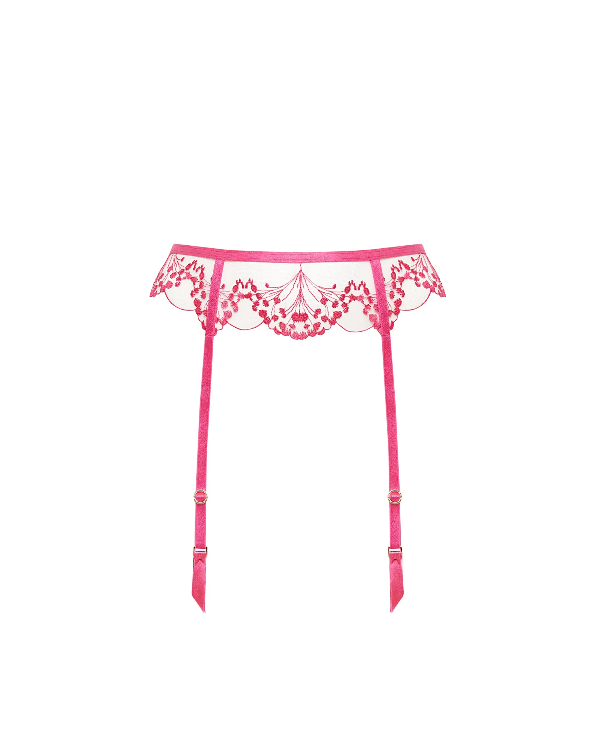 Marisa Suspender Fuchsia Pink/Sheer - Image 5