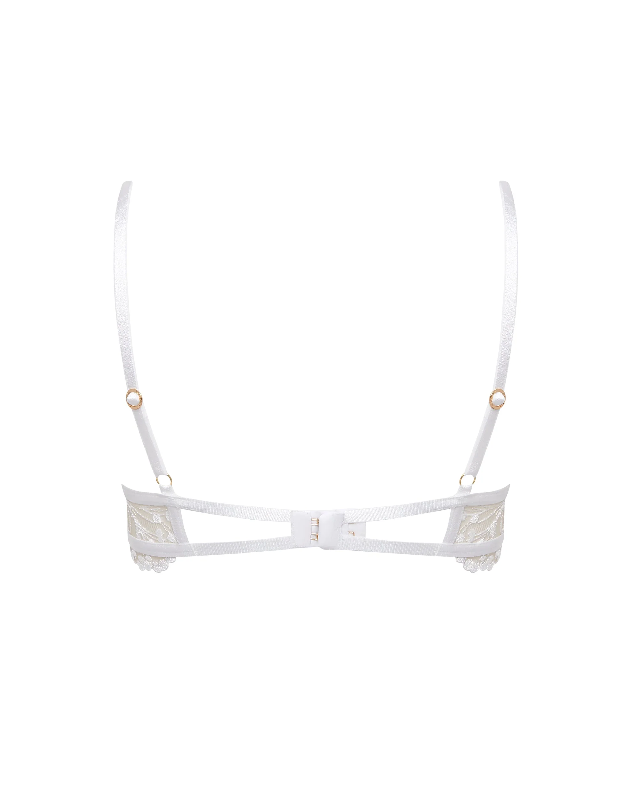 Marisa Embroidered Sheer Bra White - Image 6