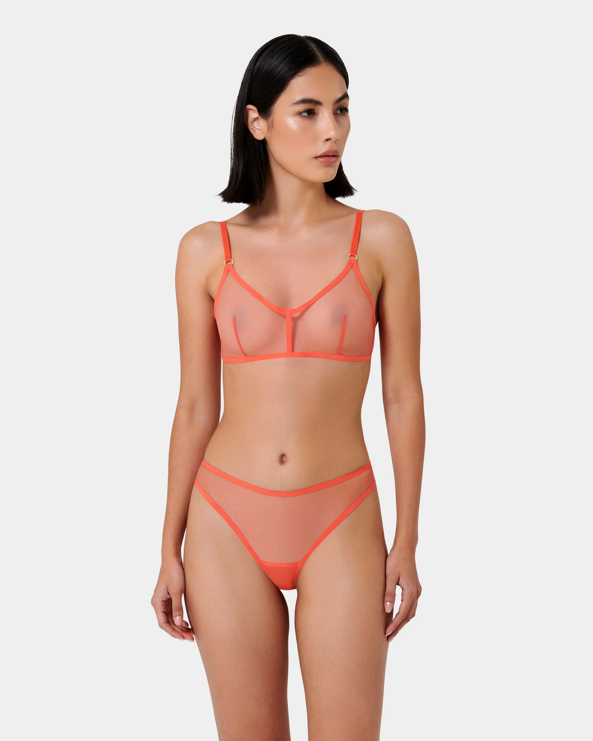 Naomi Mesh Brief Coral - Image 2
