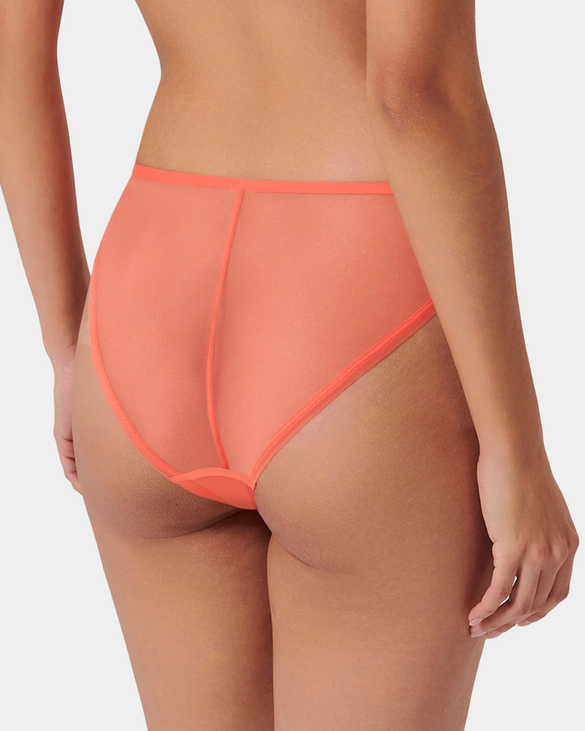 Naomi Mesh Brief Coral - Image 3