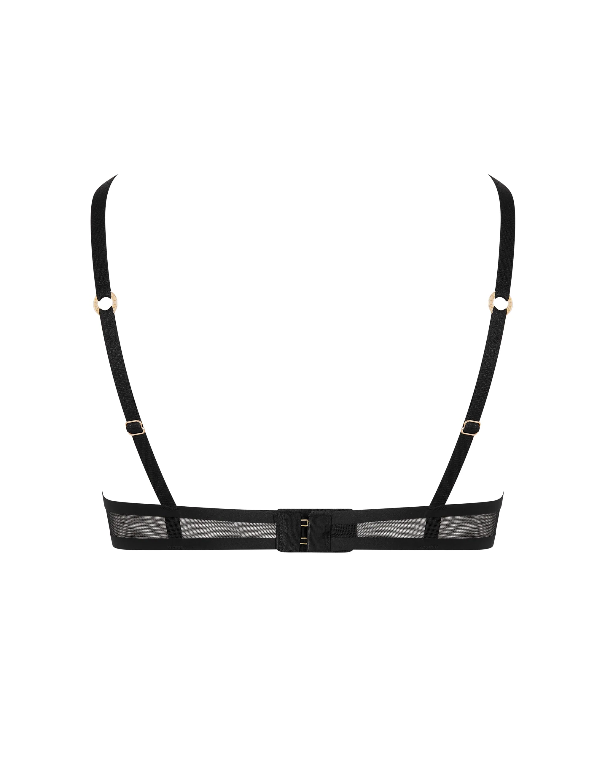 Naomi Moulded Mesh Bra Black - Image 6