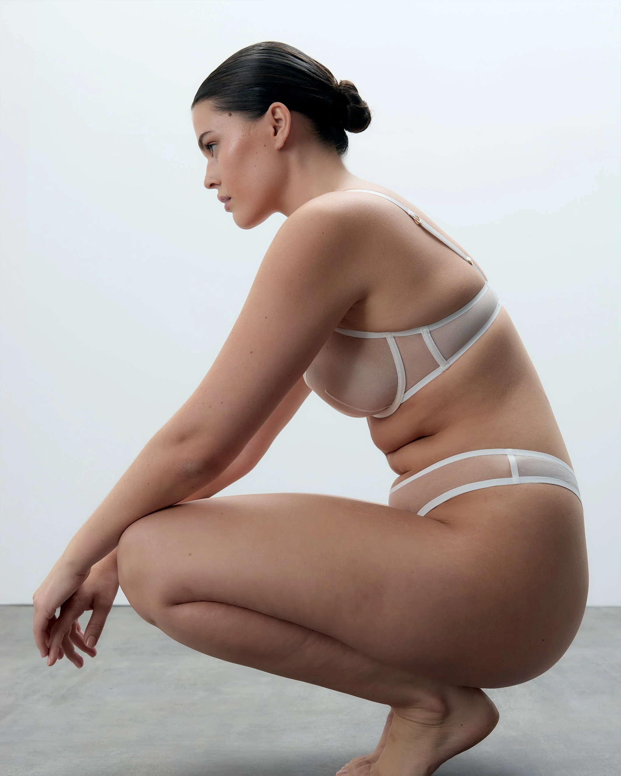 Naomi Mesh Thong White - Image 2