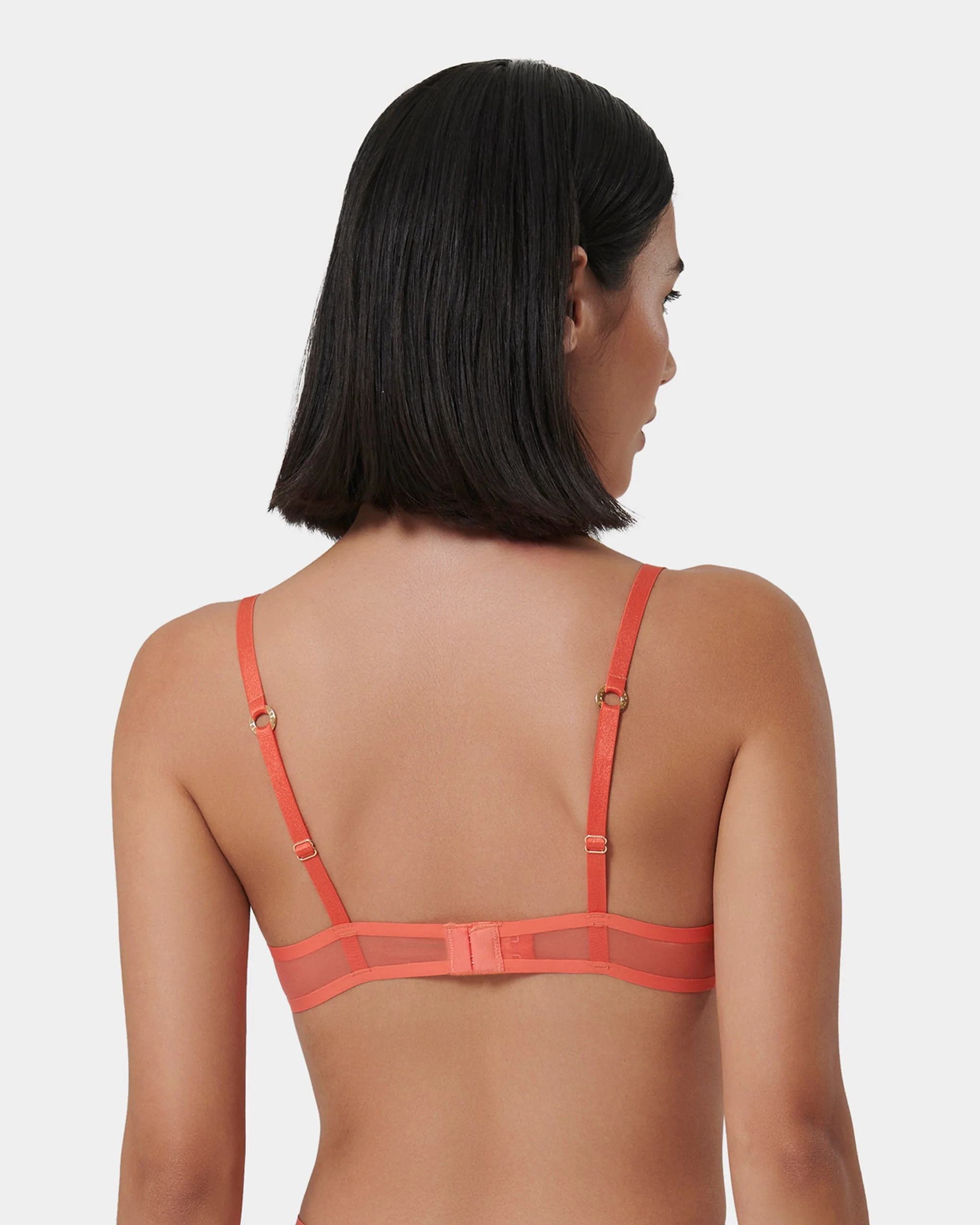 Naomi Mesh Bra Coral - Image 3