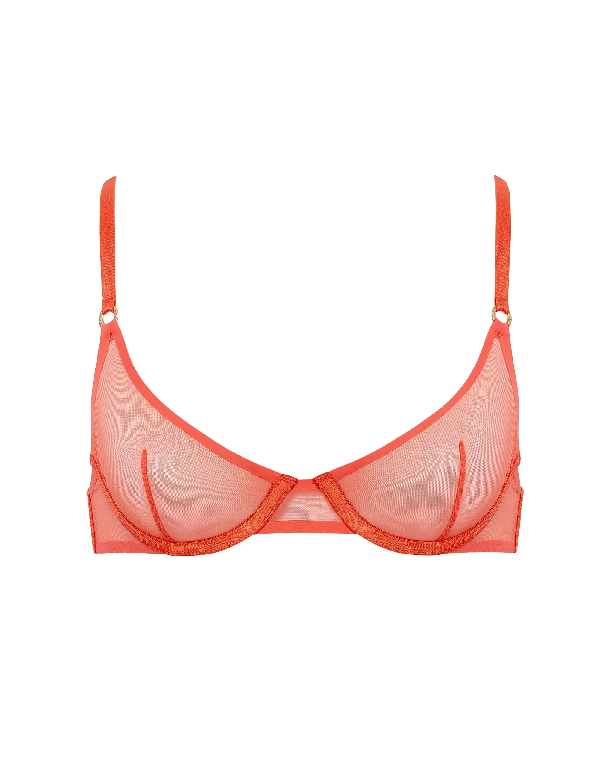 Naomi Mesh Bra Coral - Image 5