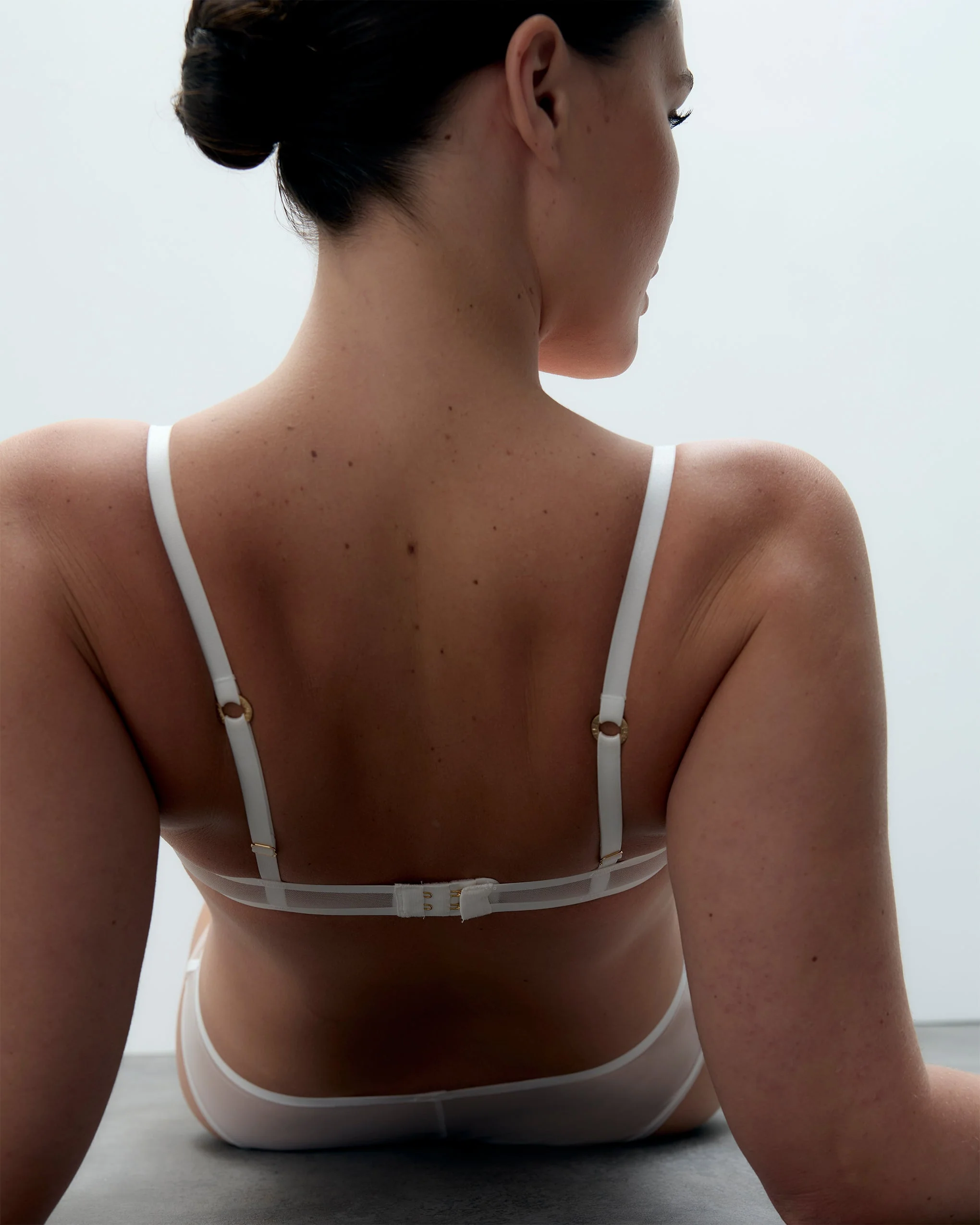 Naomi Mesh Bra White - Image 3