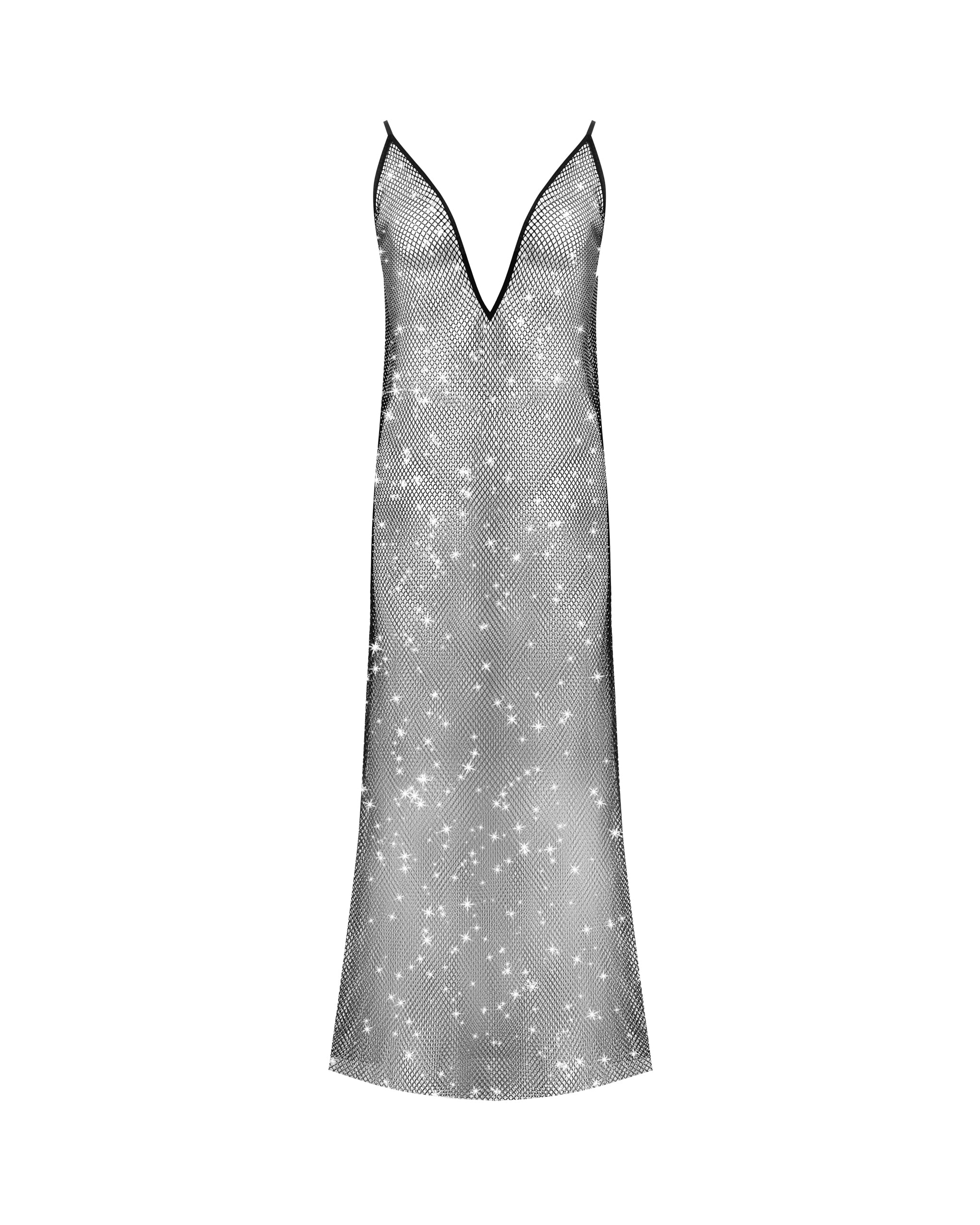 Noor Sheer Mesh Chemise Black - Image 5