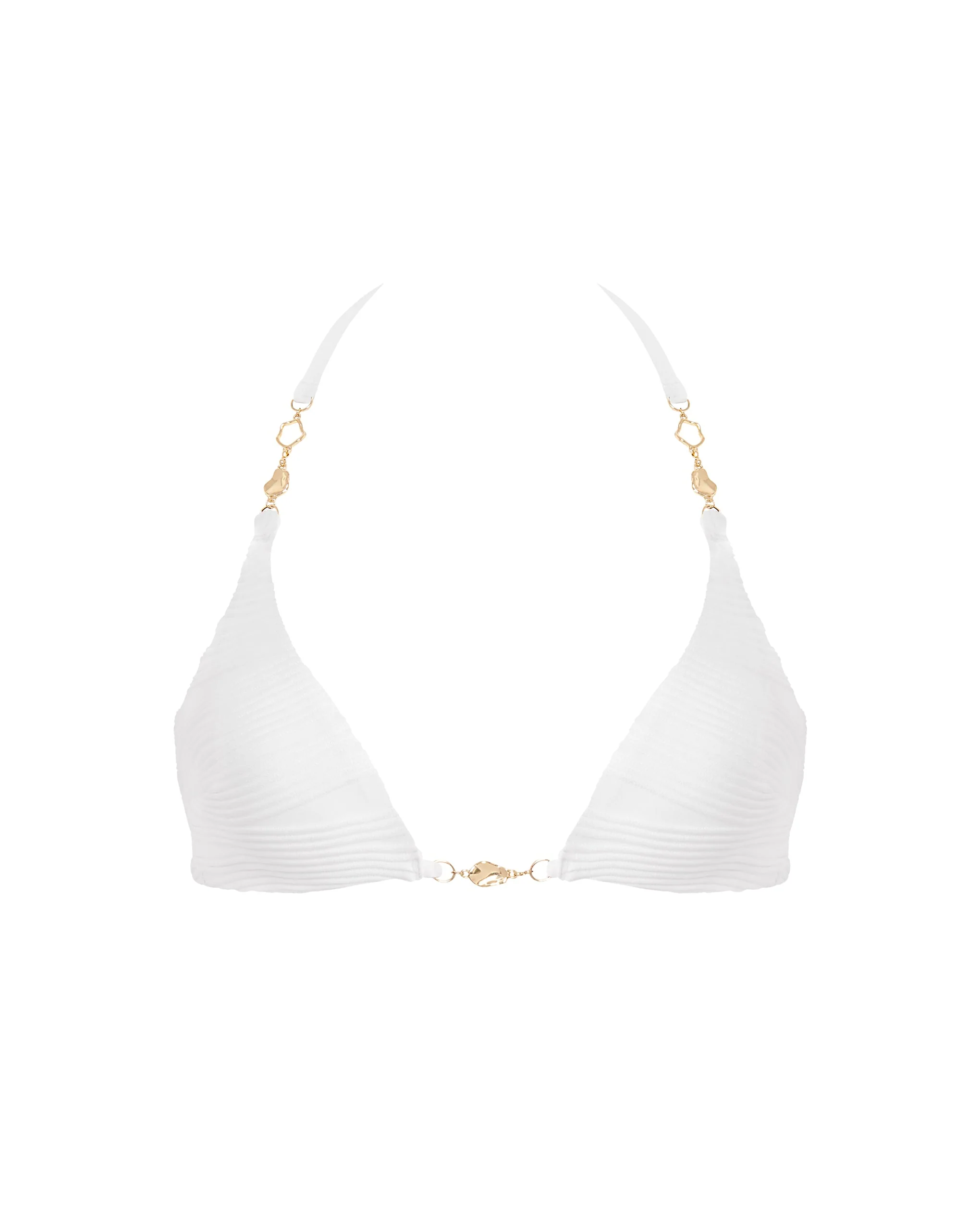 Orta Triangle Bikini Top White - Image 5
