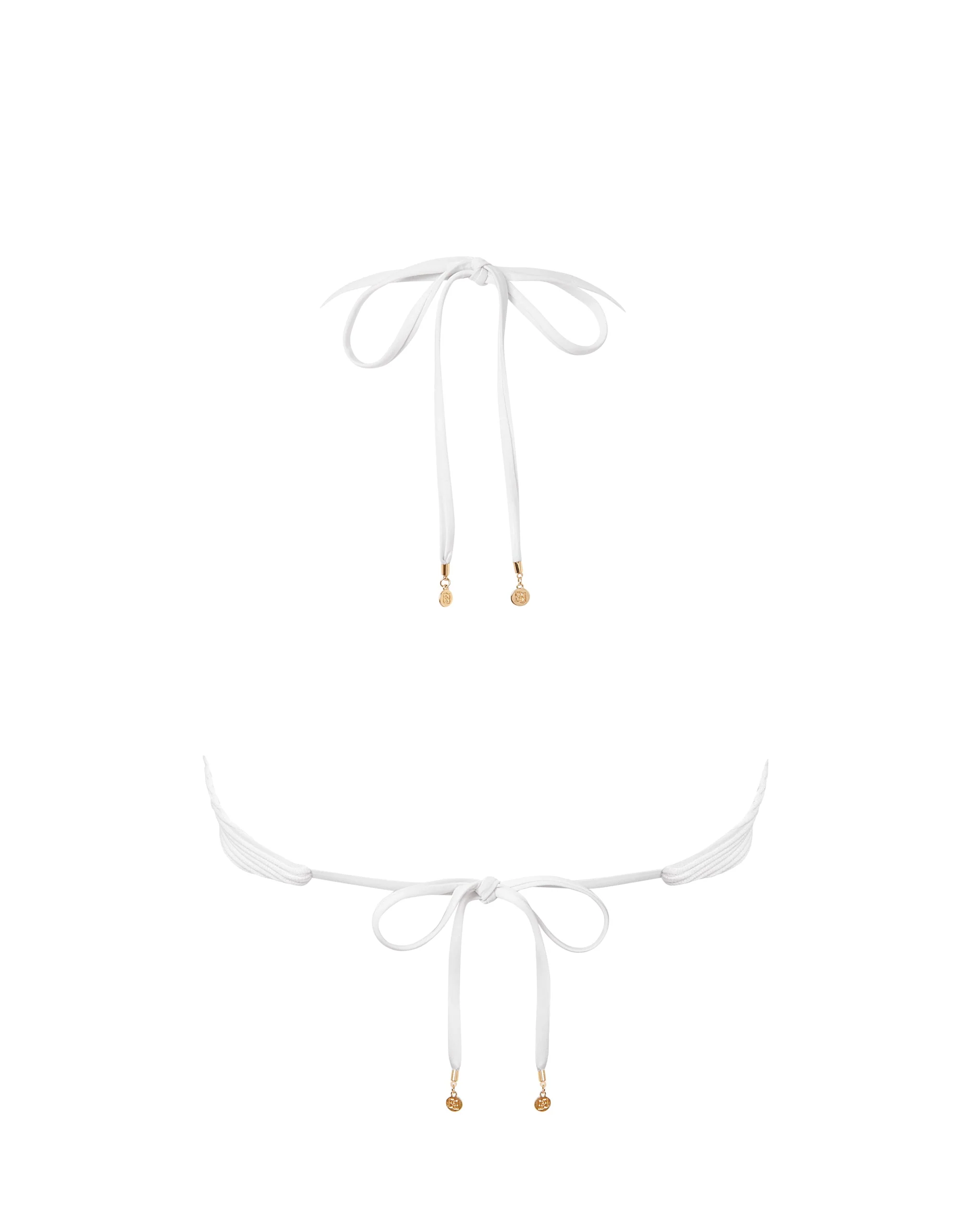 Orta Triangle Bikini Top White - Image 6