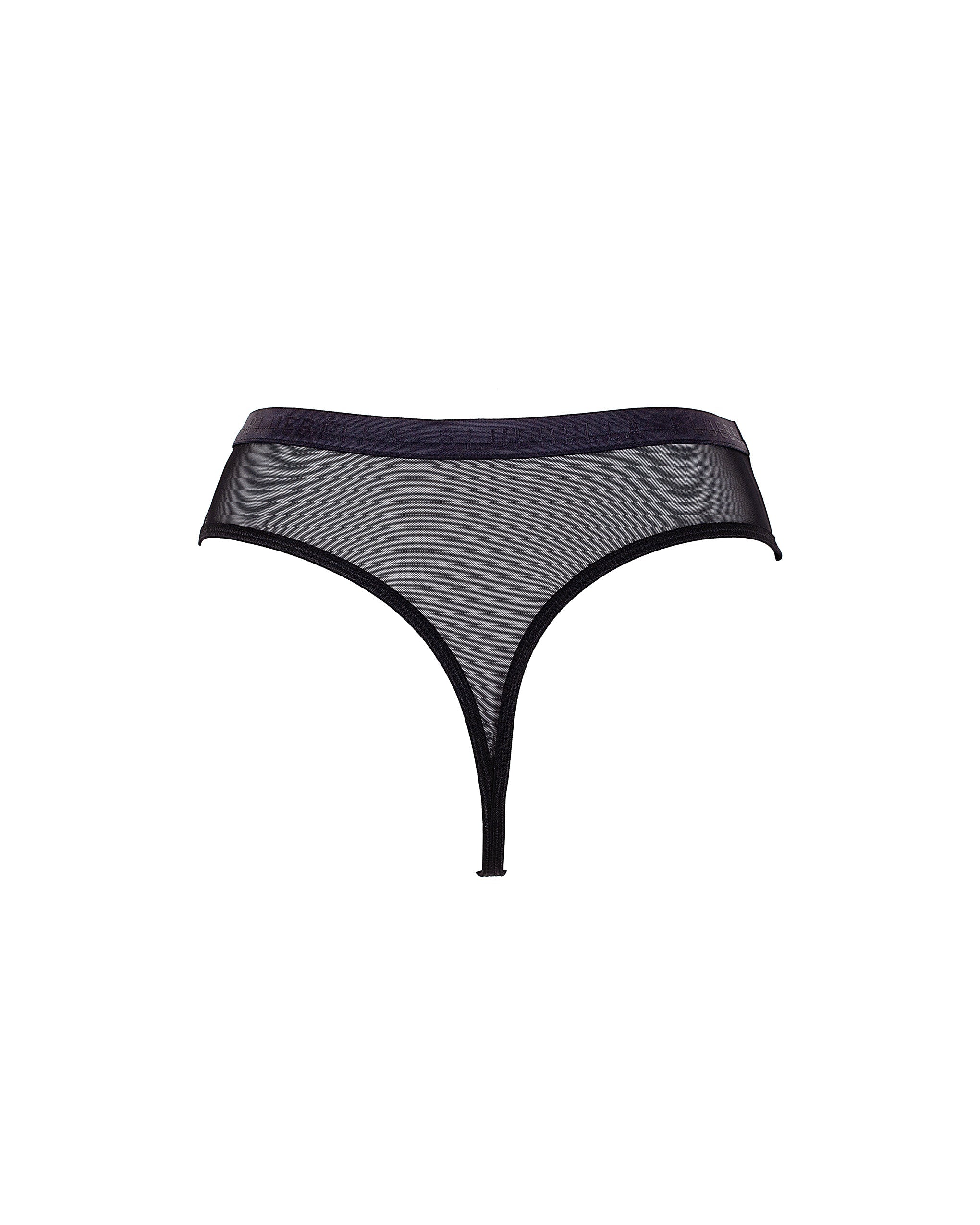 Oslo High-Waist Thong Black - Image 6