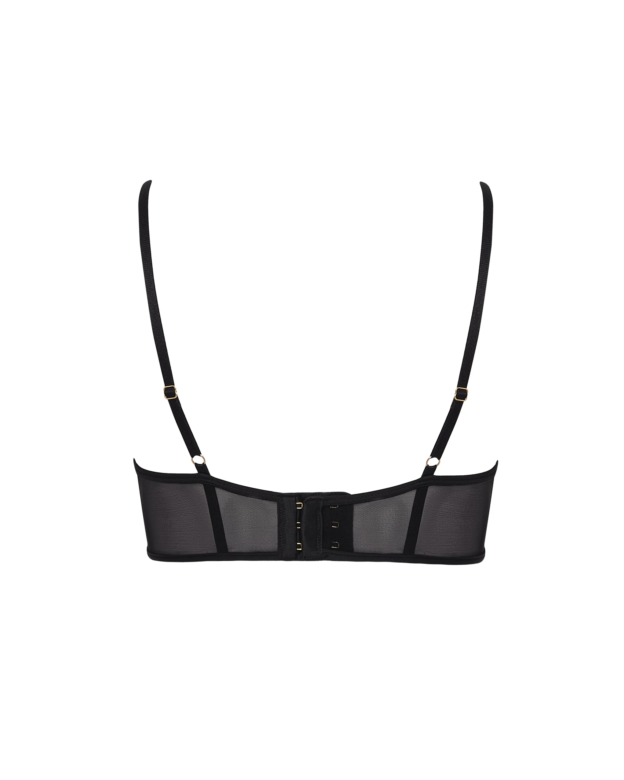 Raine Wired Longline Bra Black - Image 6