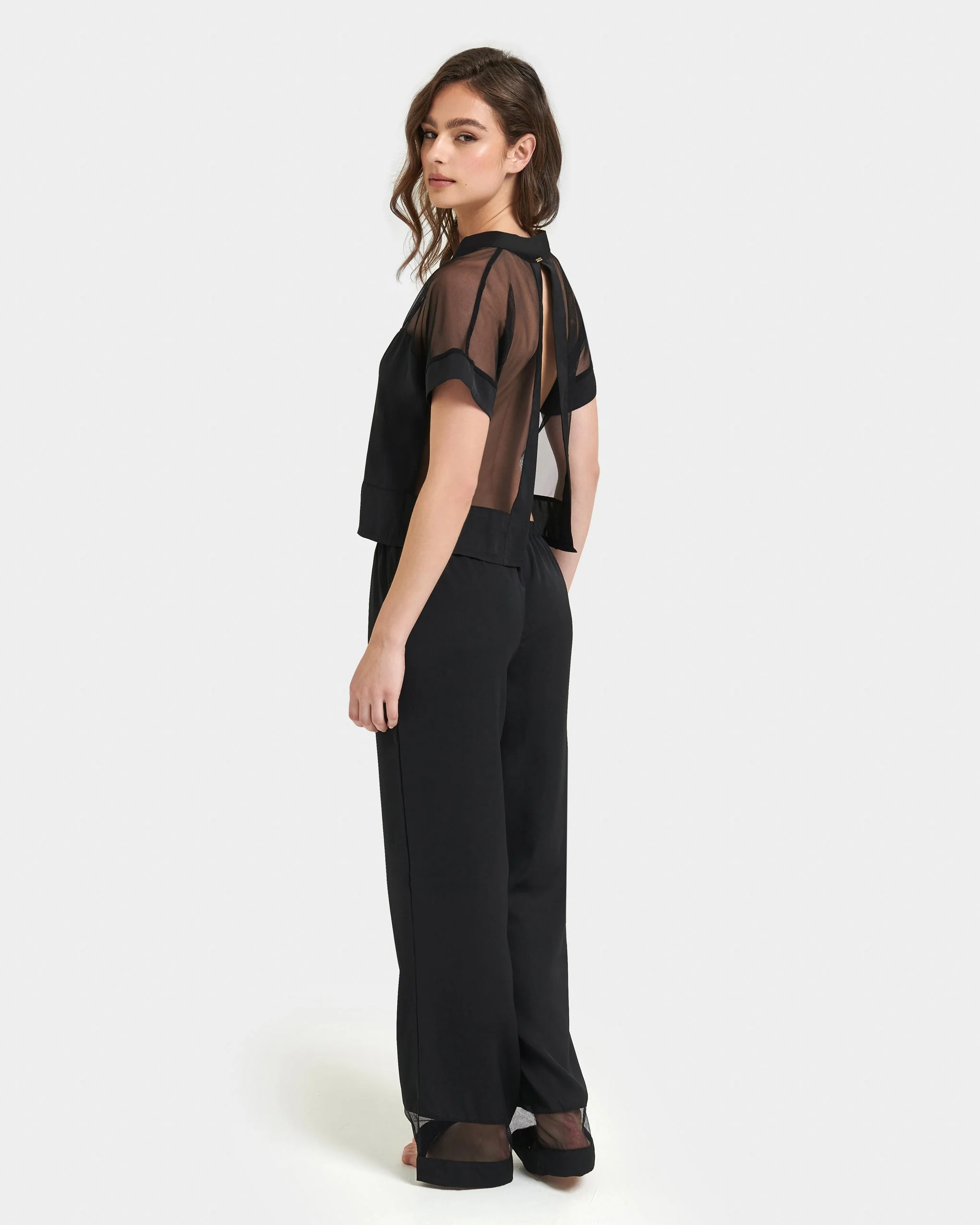 Richmond Long Pyjama Set Black - Image 7