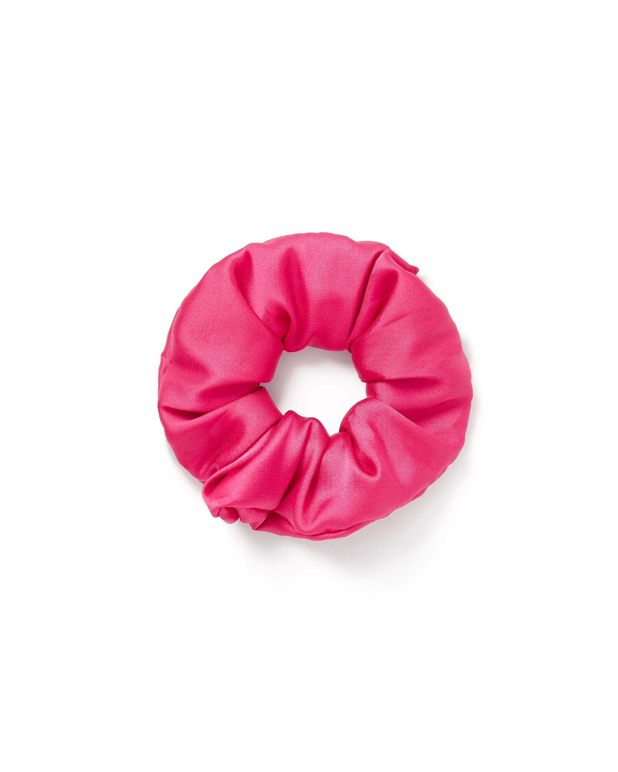 Saskia Luxury Satin Scrunchie Fuchsia Pink - Image 6