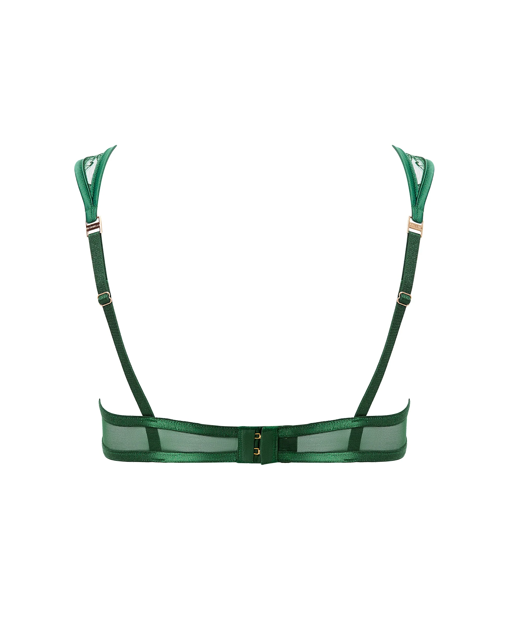 Seraphim Embroidered Sheer Bra Green - Image 6