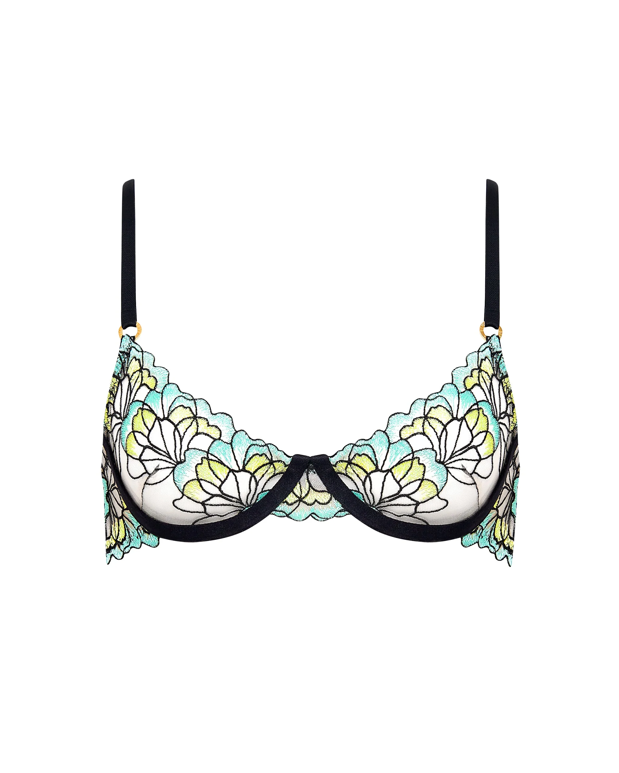 Serena Wired Bra Mint/Lemon/Black - Image 5