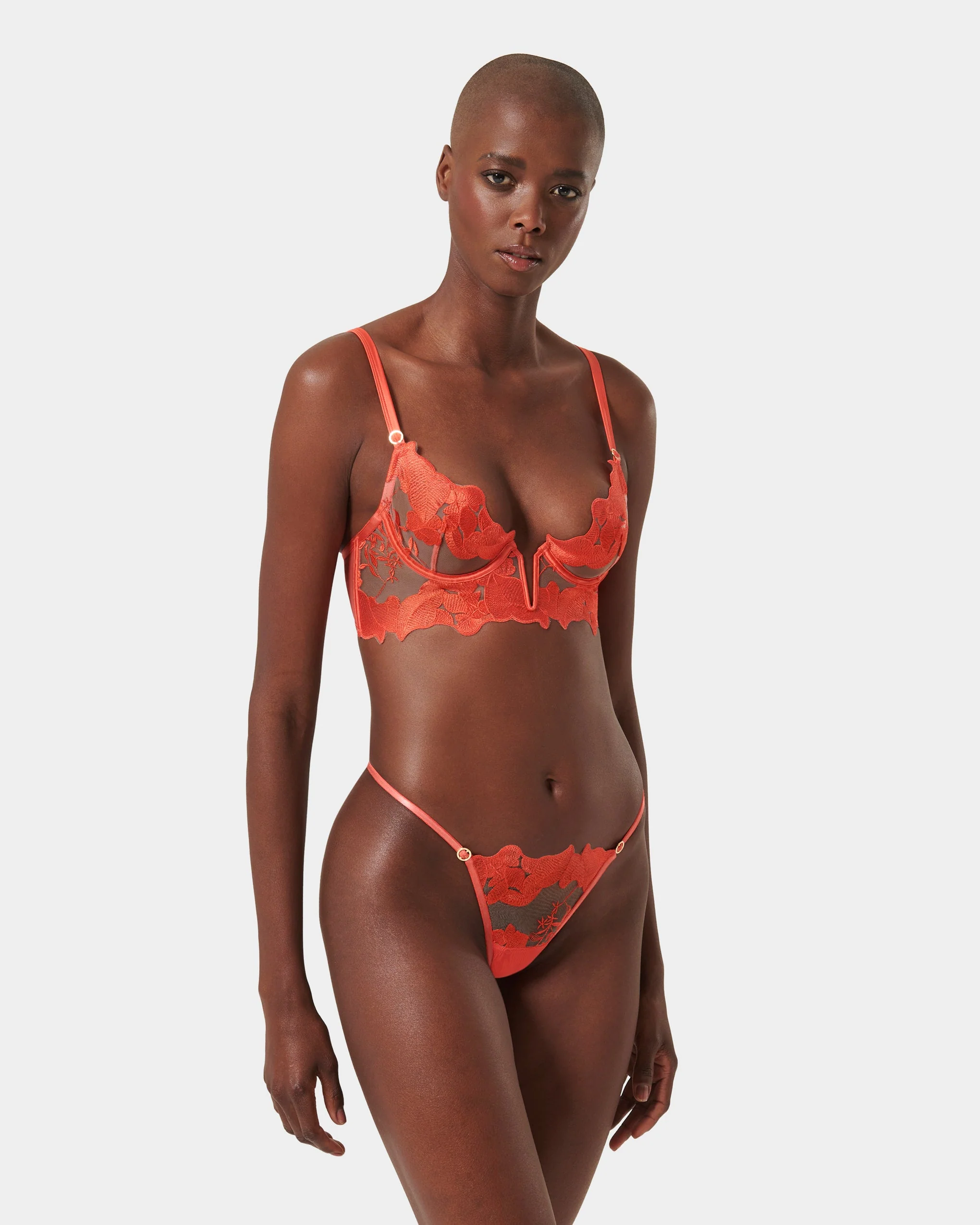 Serenity Longline Bra Coral - Image 10