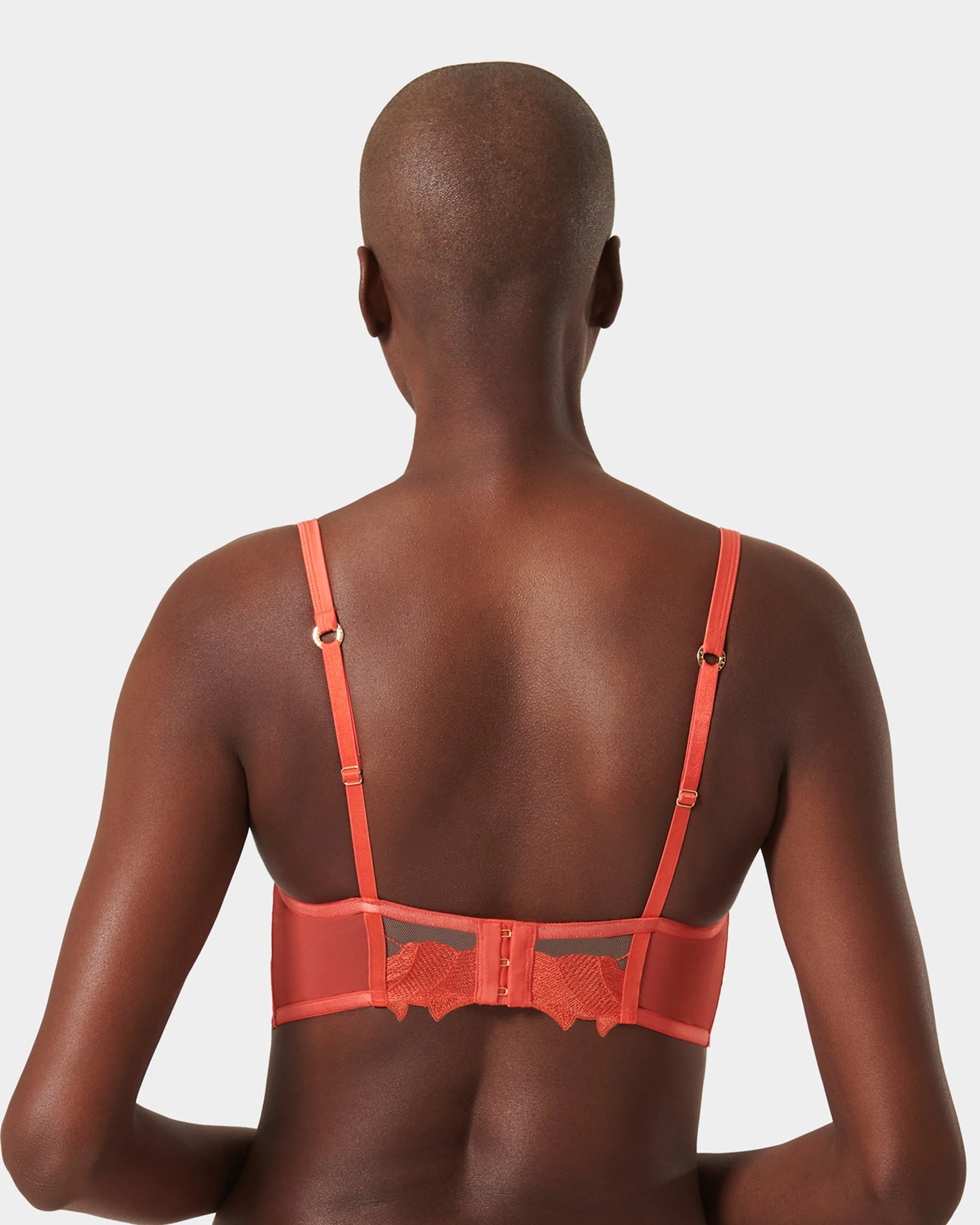 Serenity Longline Bra Coral - Image 3