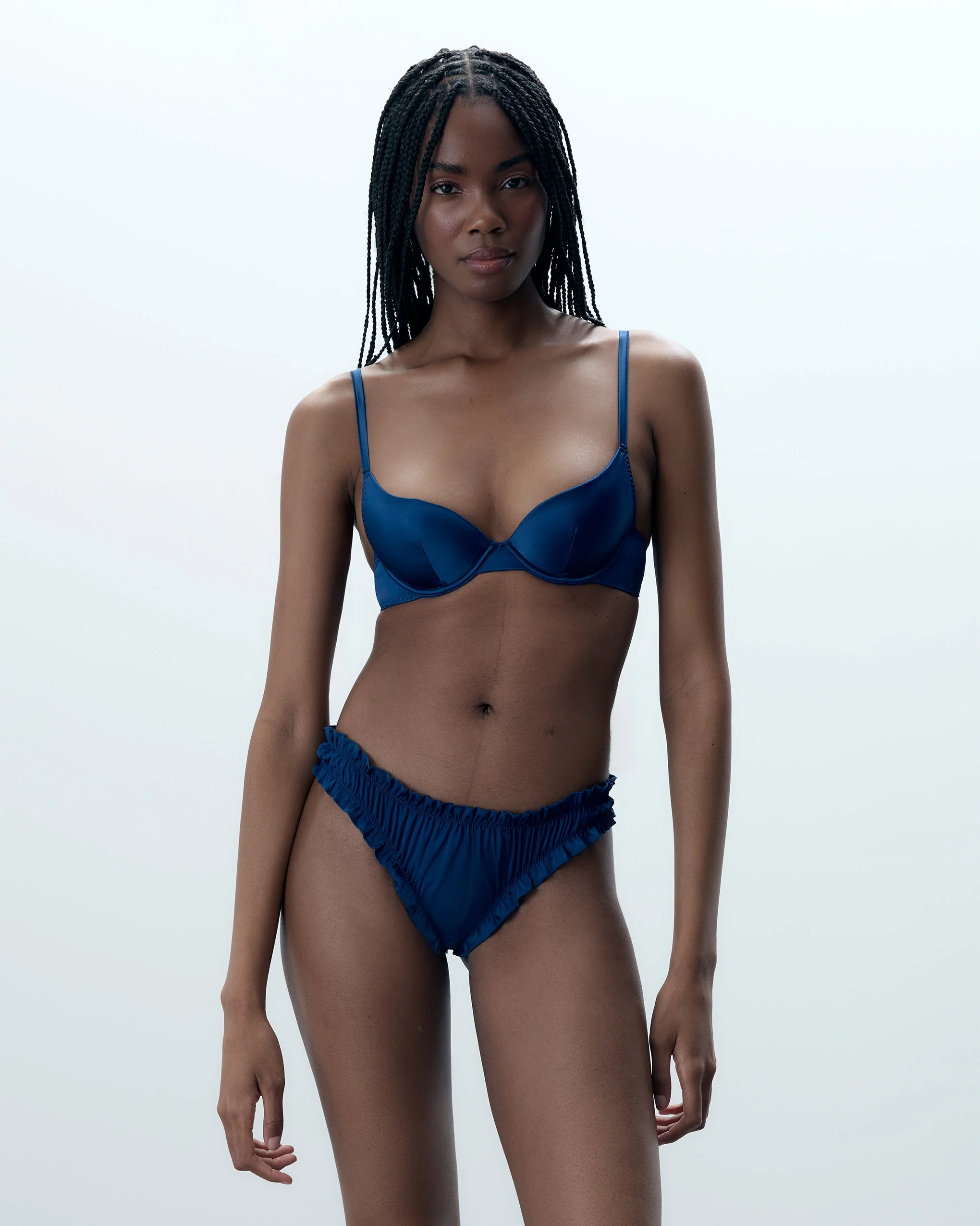 Set: Verona Bra & Gifting Thong Set Navy Peony