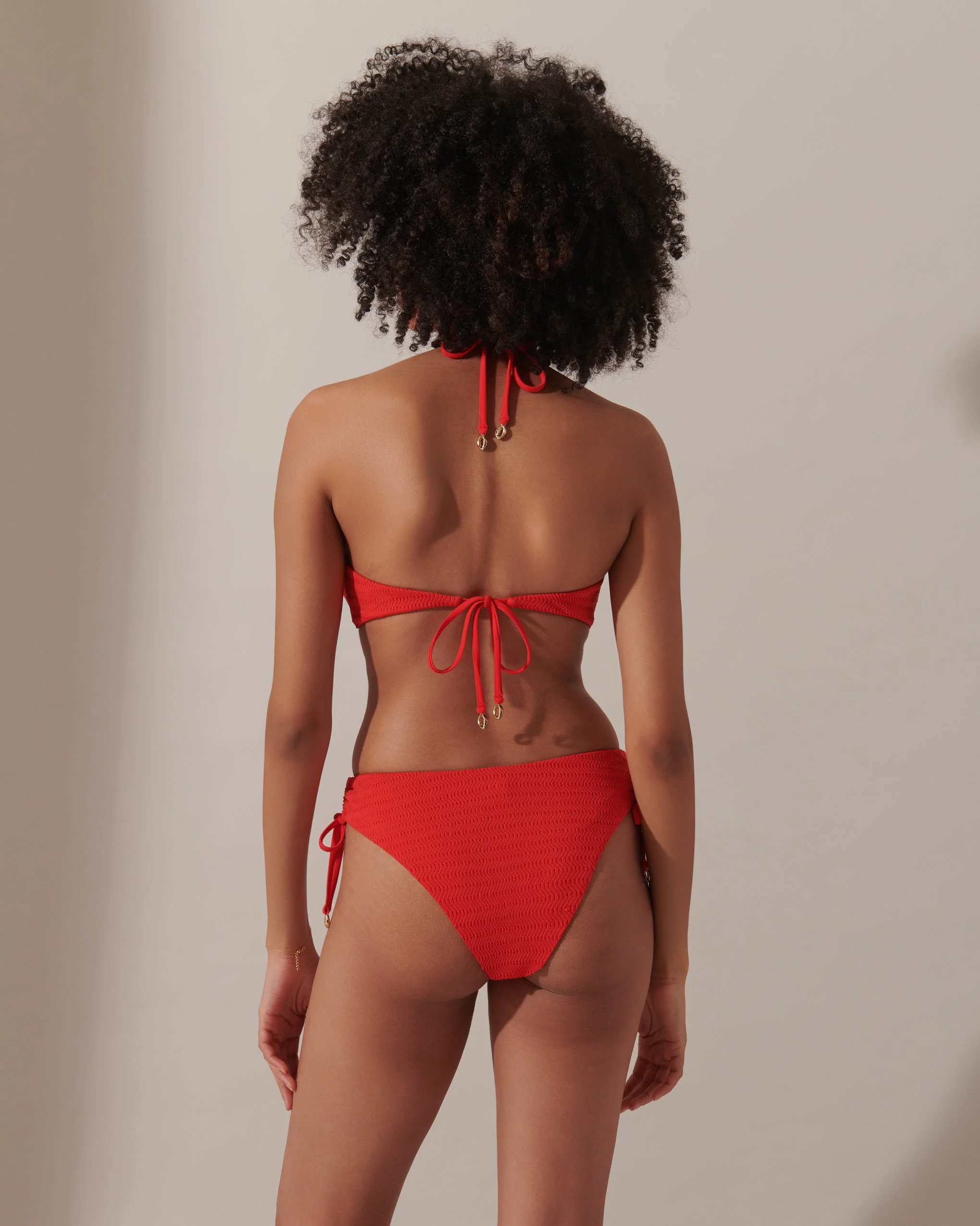 Shala High-Waist Bikini Brief Red - Image 8