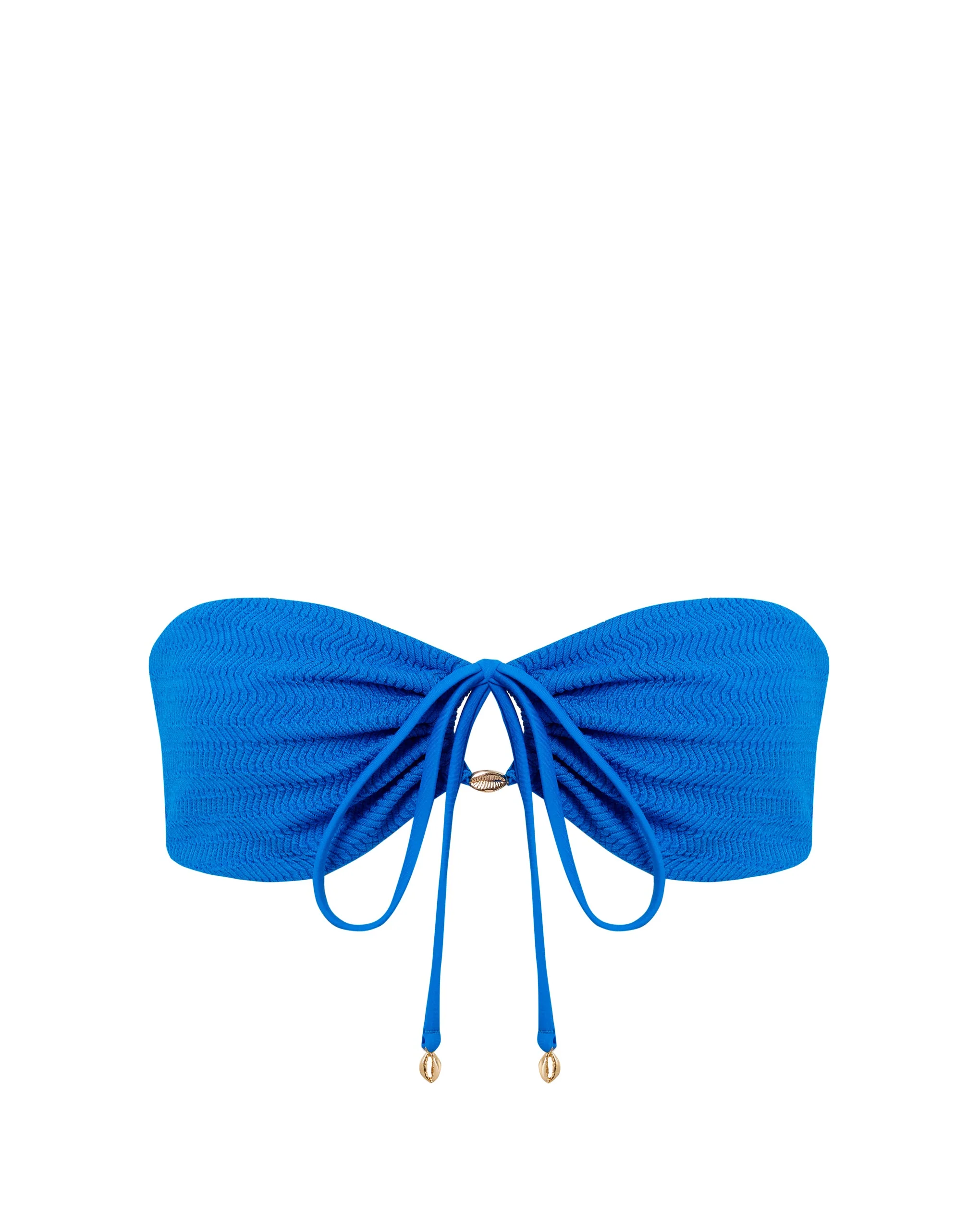 Shala Multi-Way Bandeau Bikini Top Blue - Image 5