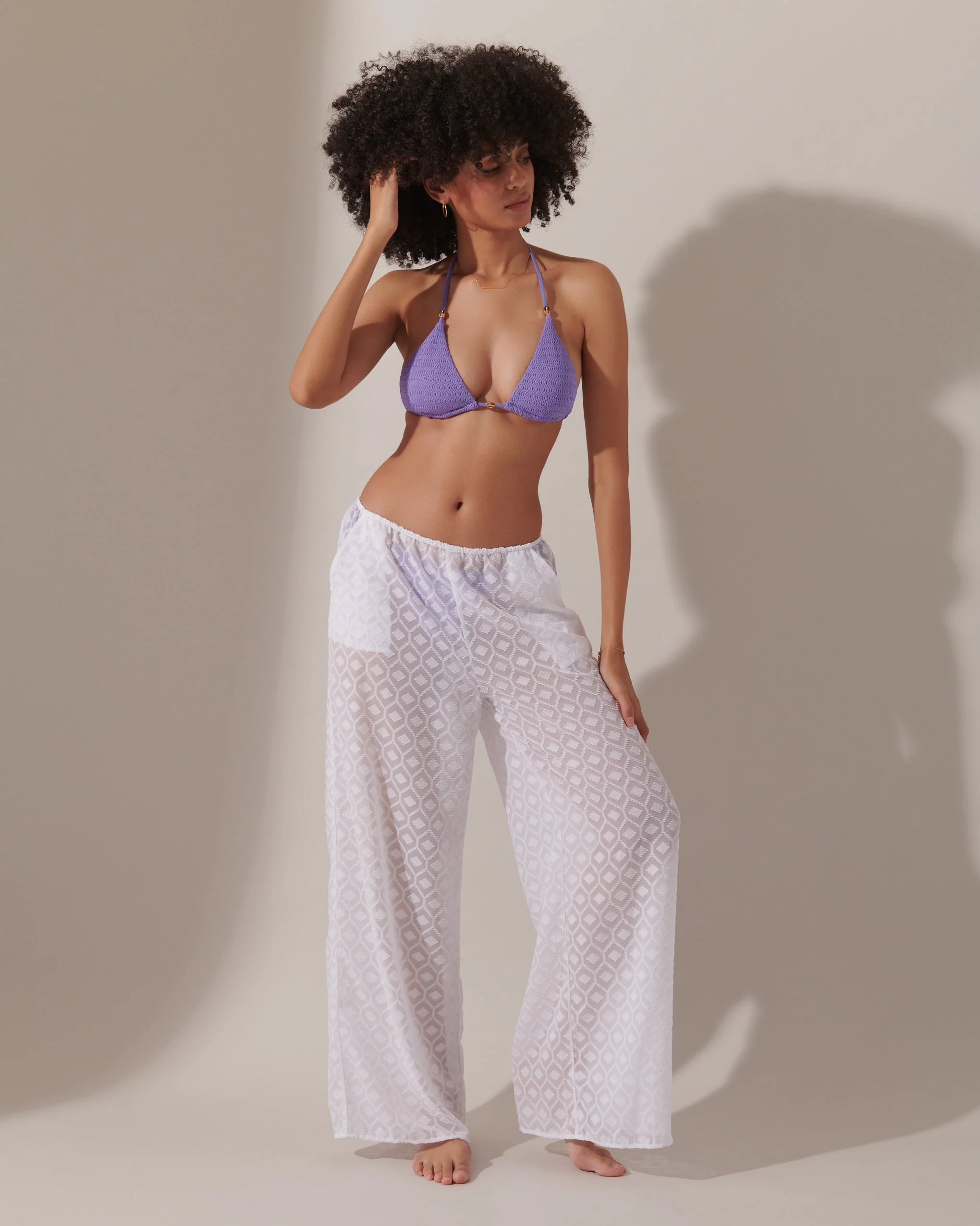 Shala Triangle Bikini Top Lilac - Image 9