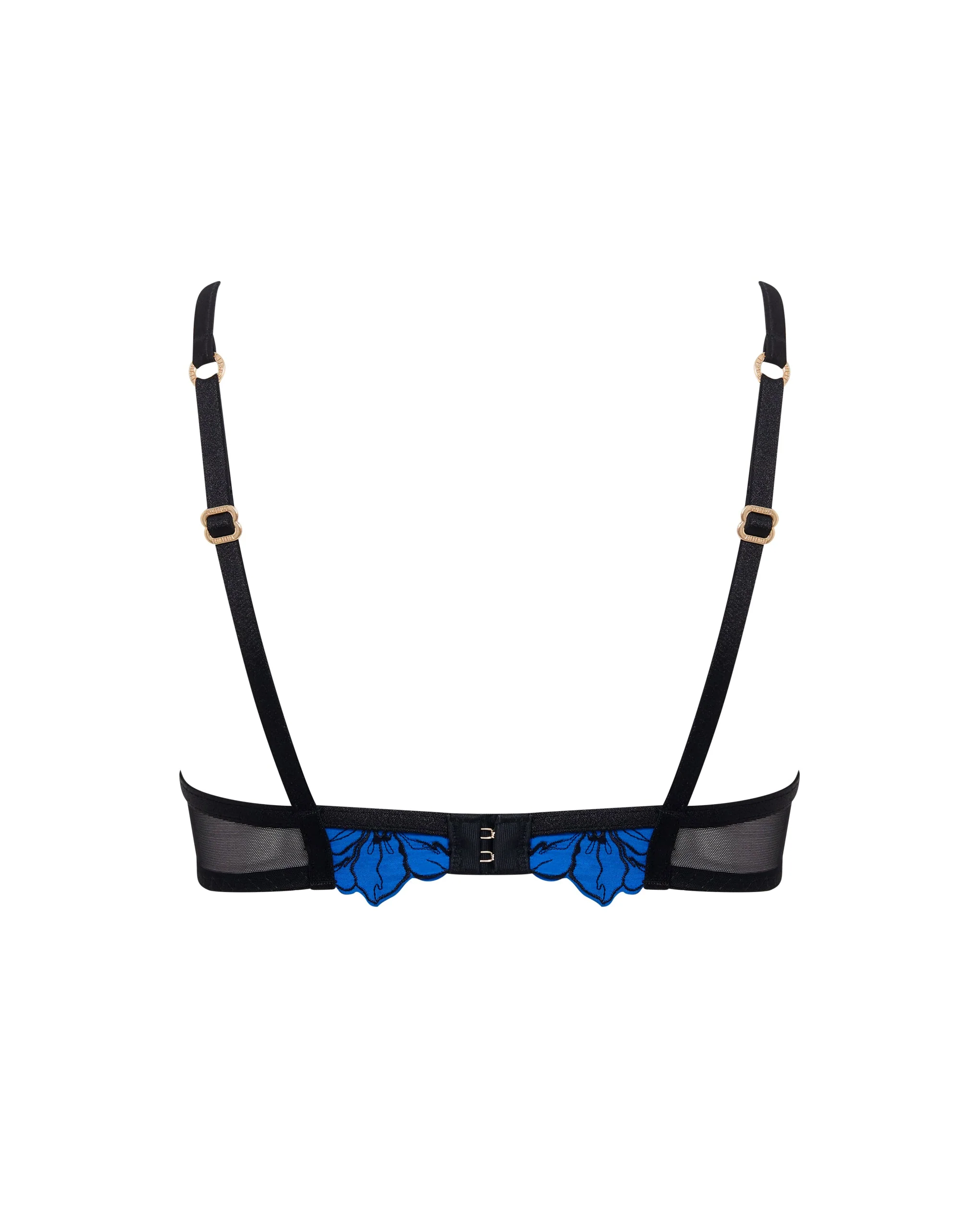 Sorento Floral Embroidered Bra Blue - Image 6