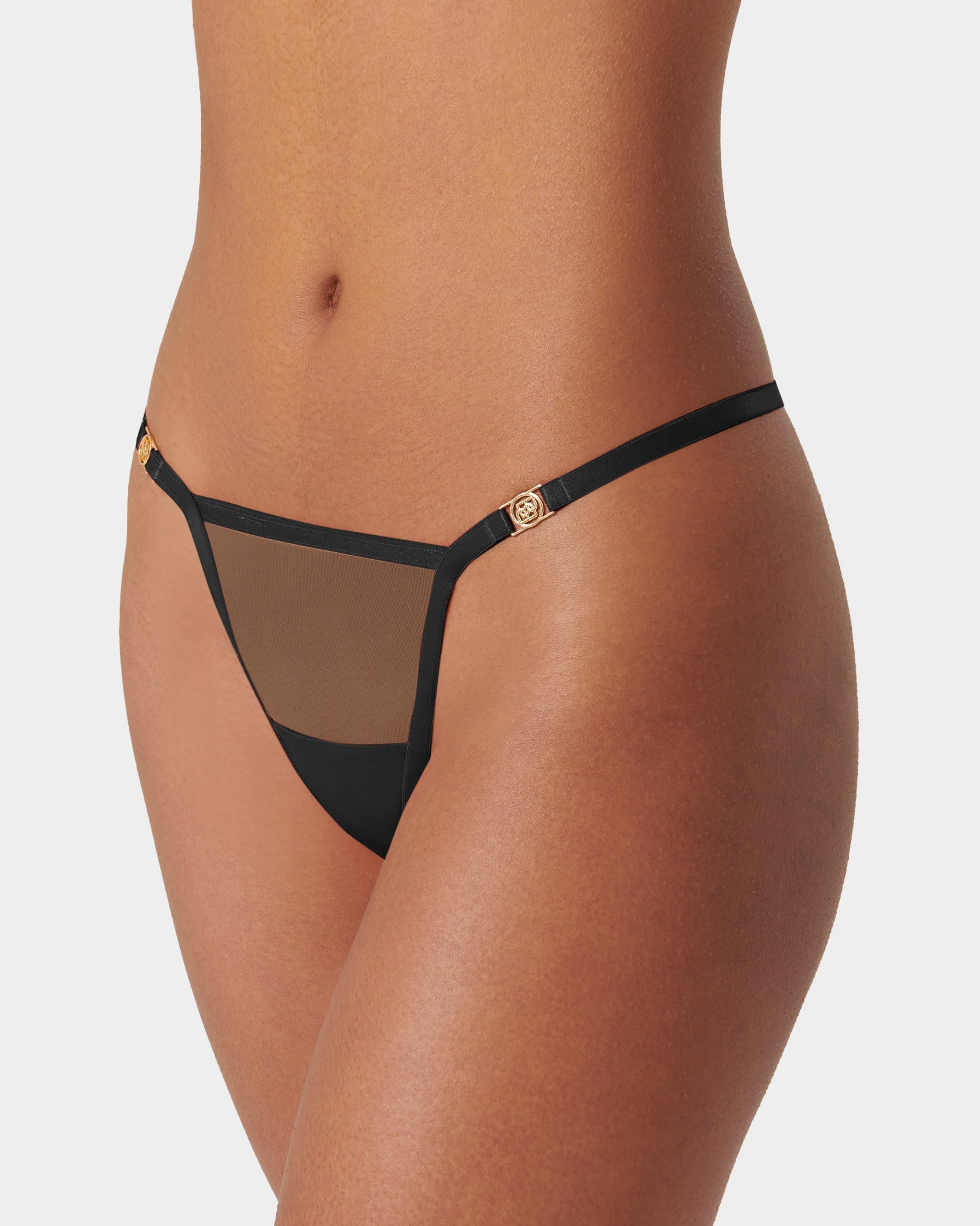 Tali Mesh Thong Black - Image 2