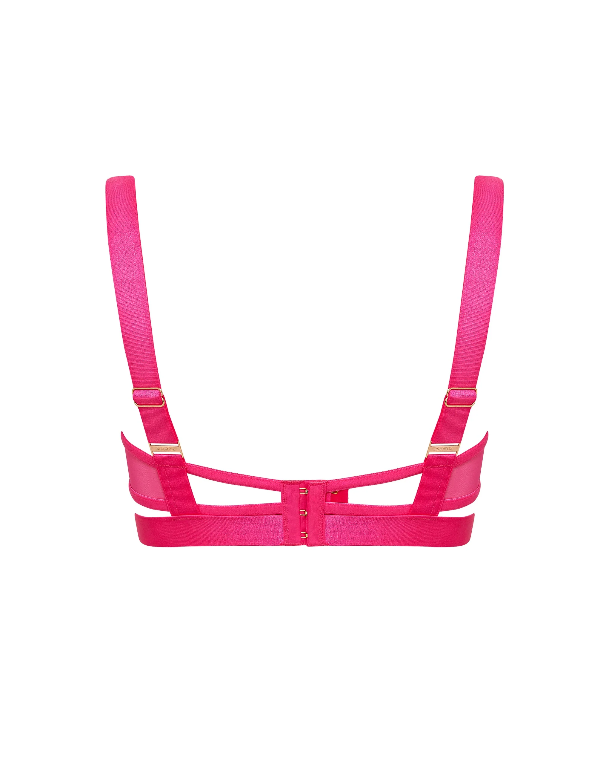 Trinity Sheer Strappy Bra Pink - Image 6