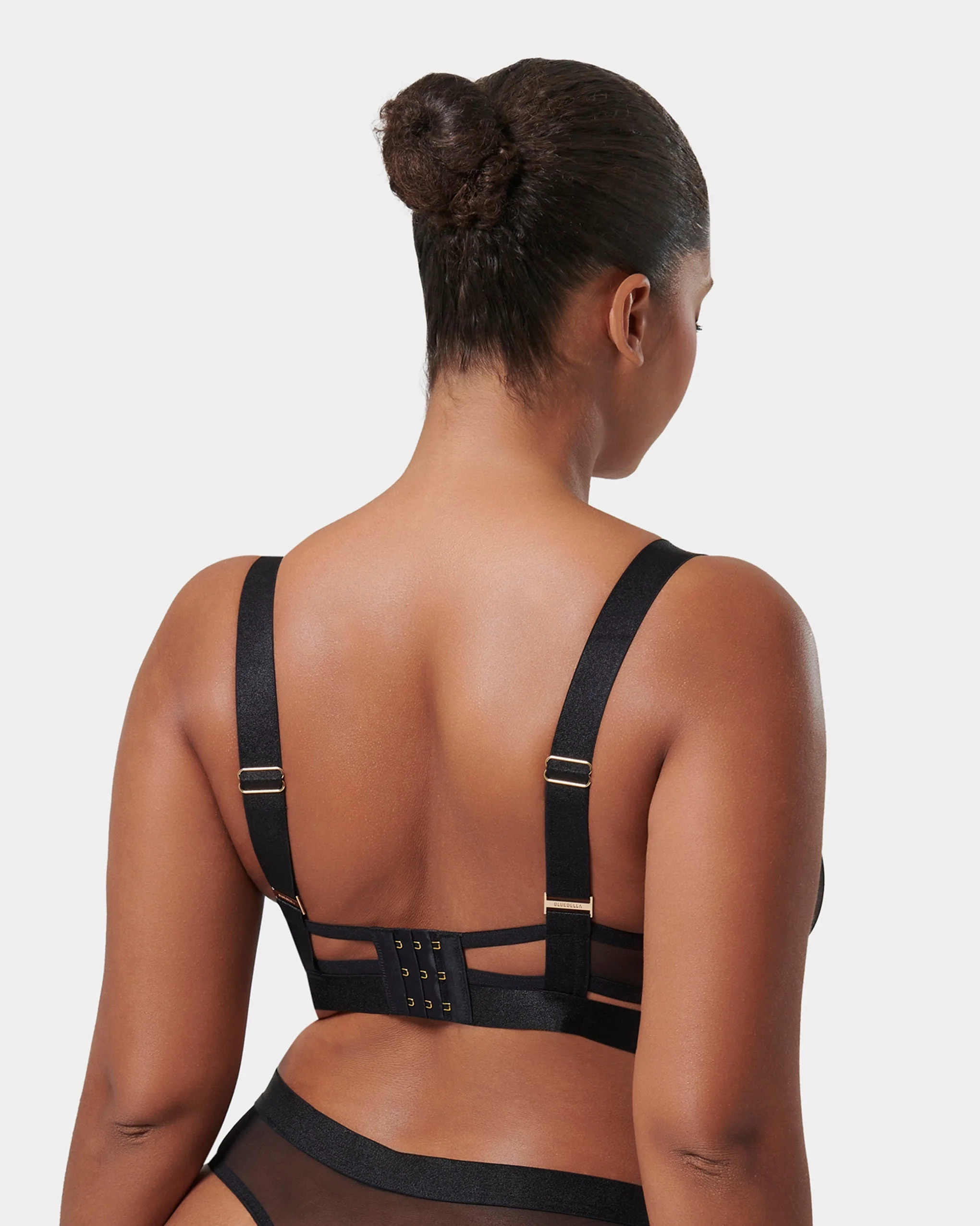 Trinity Sheer Strappy Bra Black - Image 10