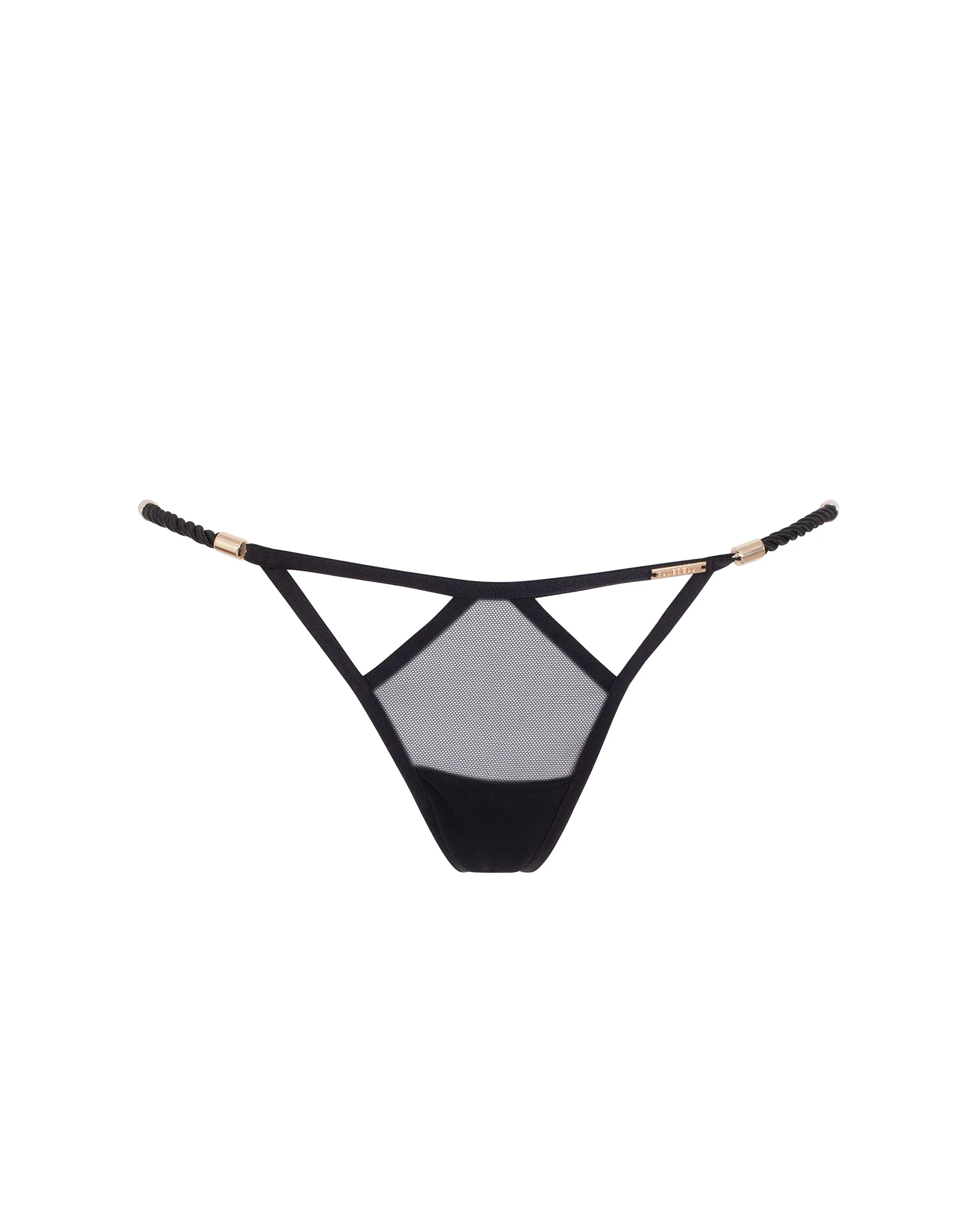 Valerian Open-Back Brief Black/Gold - Image 5