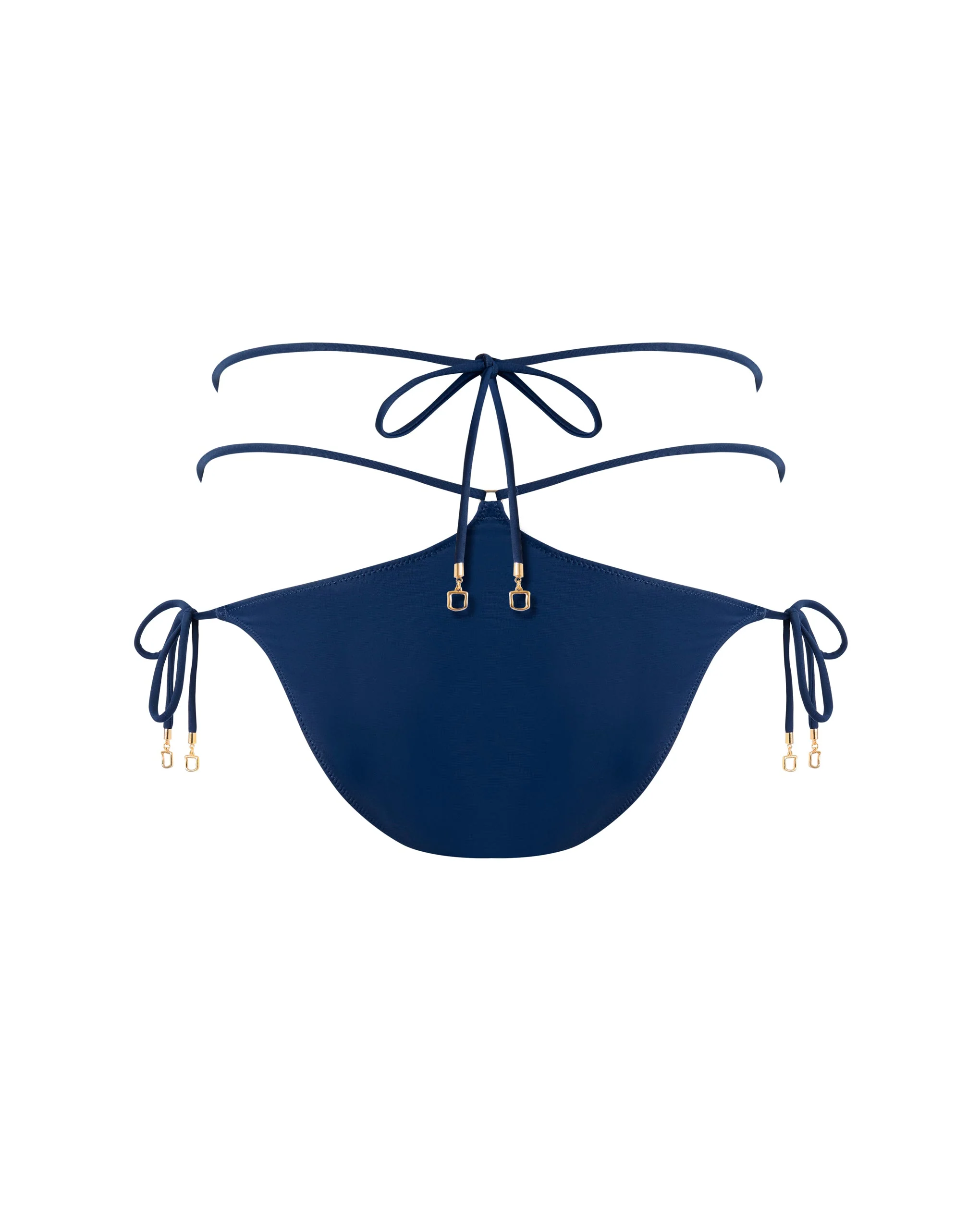 Venice Tie Side Bikini Brief Navy Peony - Image 6