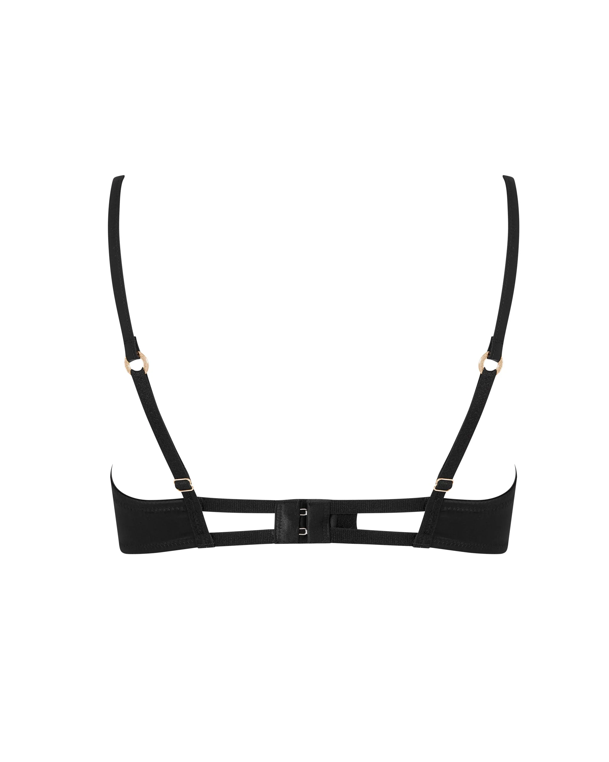 Venus Satin Open Bra Black - Image 6