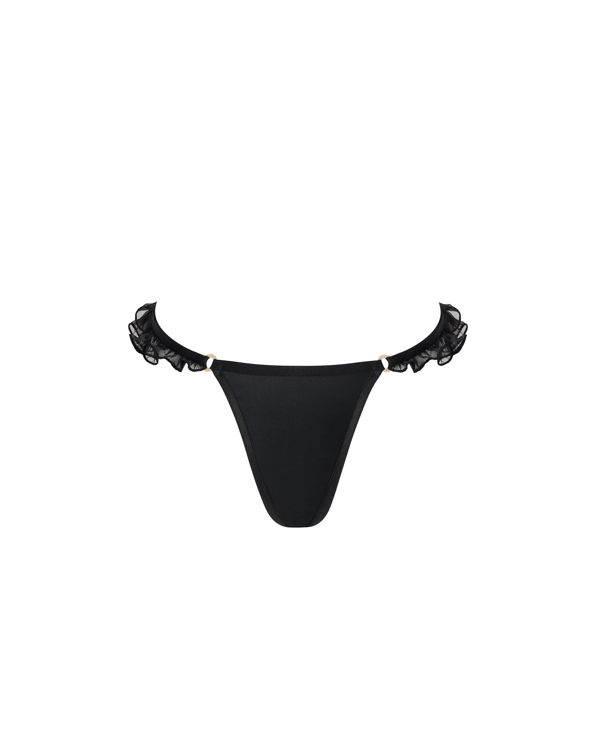 Venus Satin Thong Black - Image 5