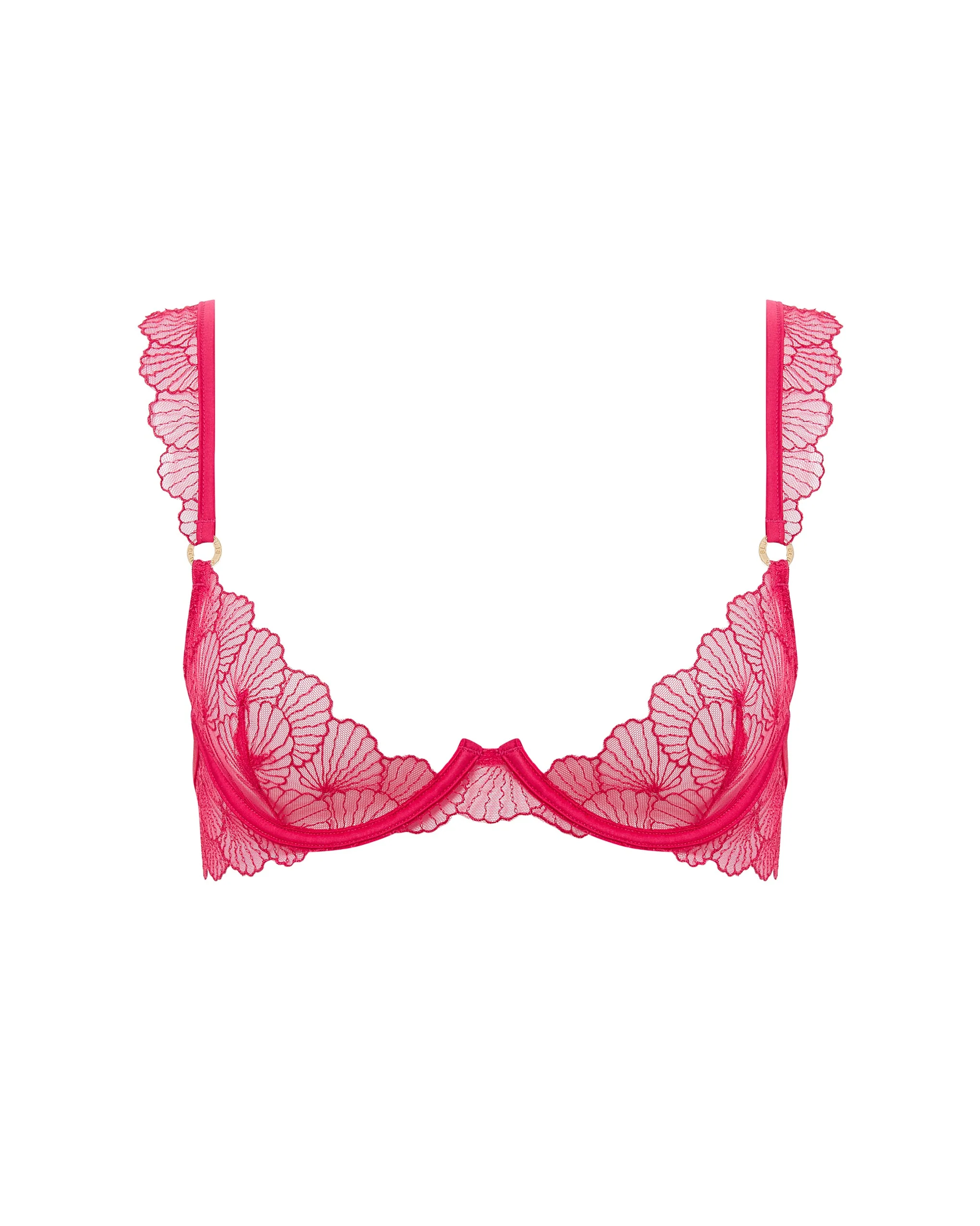 Vermont Embroidered Sheer Bra Pink - Image 5
