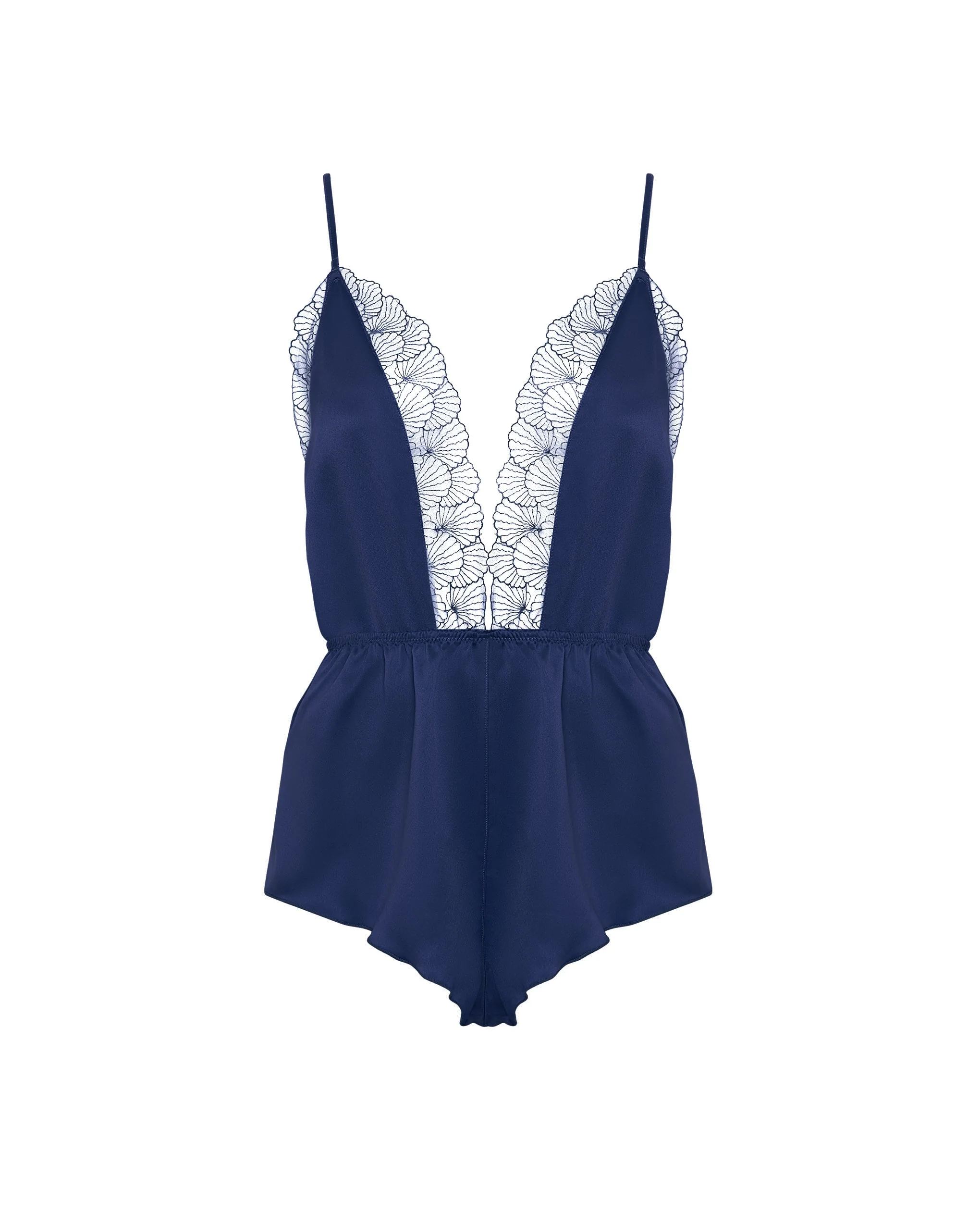 Vermont Luxury Satin Teddy Navy Blue - Image 5