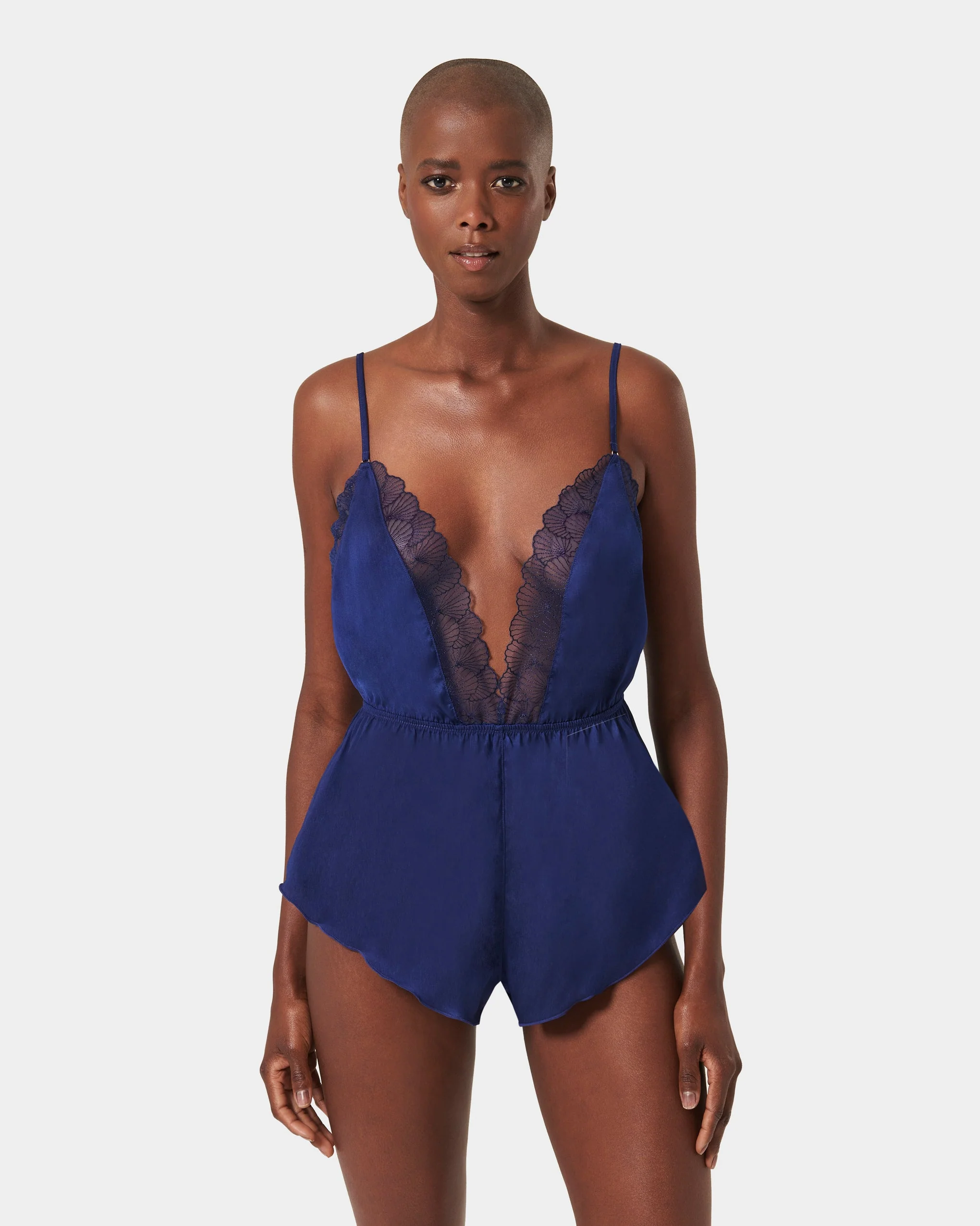 Vermont Luxury Satin Teddy Navy Blue - Image 7