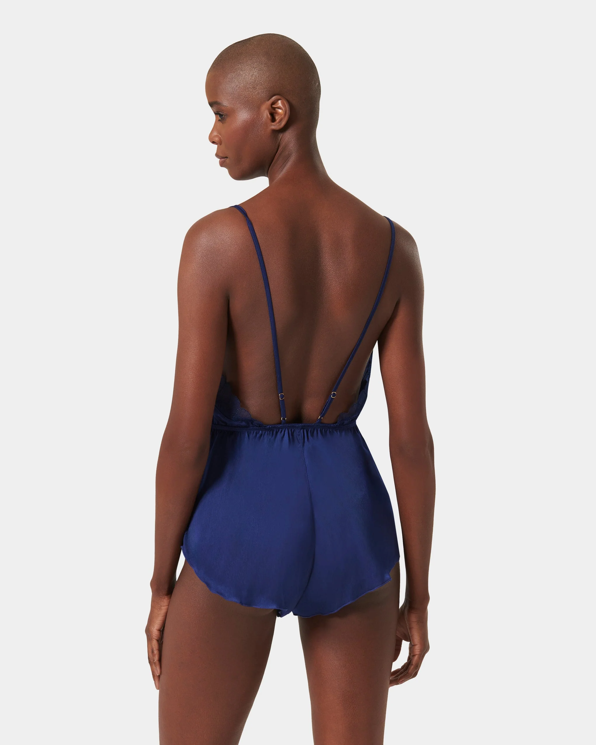 Vermont Luxury Satin Teddy Navy Blue - Image 8