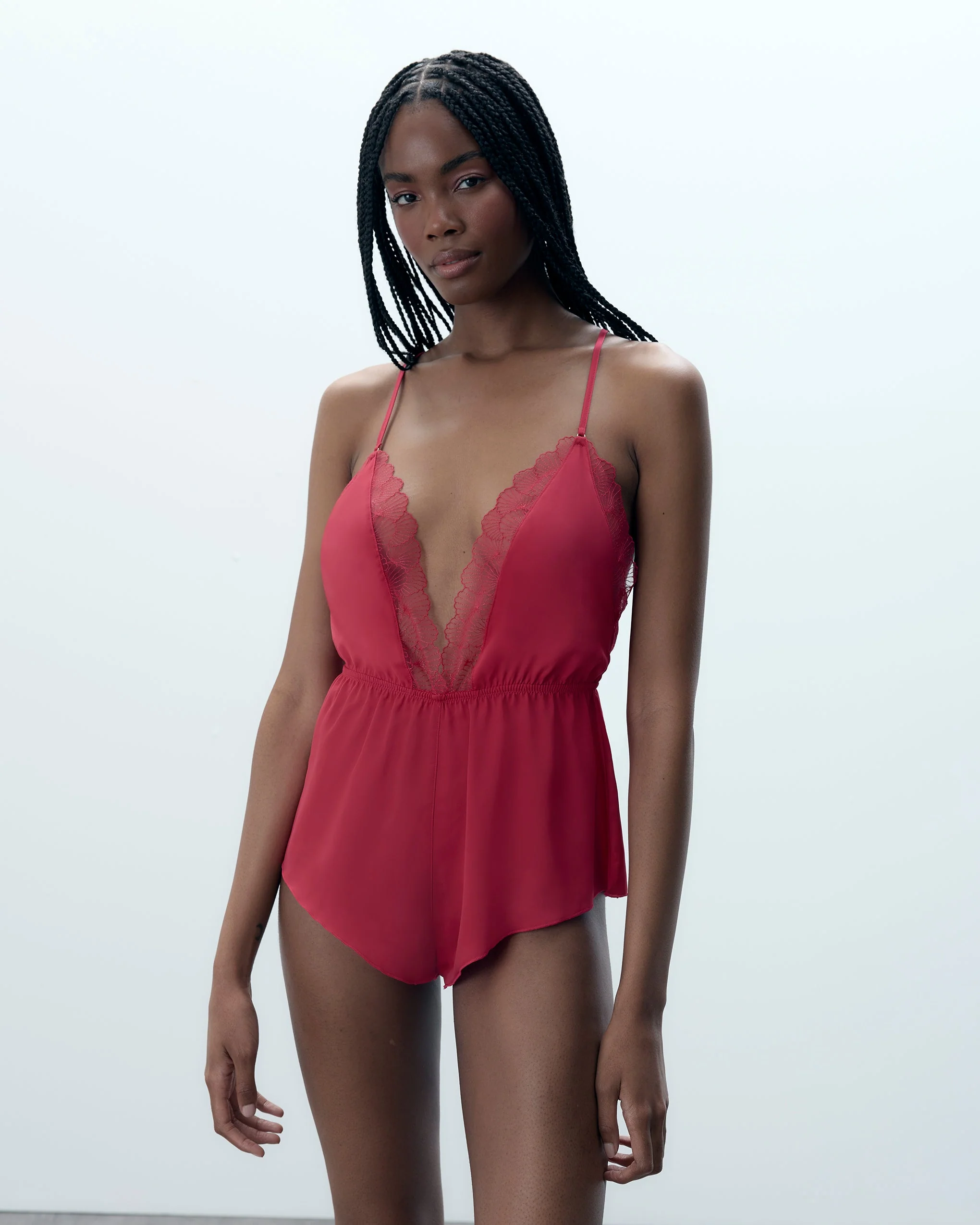 Vermont Luxury Satin Teddy Pink